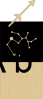 Astrological sign plate Sagittarius