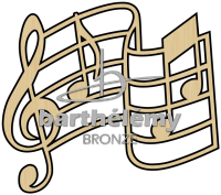 Music score Bronze