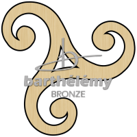 Triskelion Bronze 7.5cm