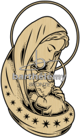 Madonna with child Bronze