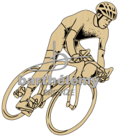 Racing cyclist Bronze